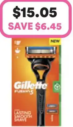 Priceline Gillette Fusion5 Razor 1 Handle + 2 Cartridges offer