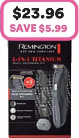 Priceline Remington 5-in-1 Titanium Multi-Grooming Kit 1 Kit offer