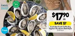 Drakes Australian Fresh Coffin Bay Oysters Per Dozen offer