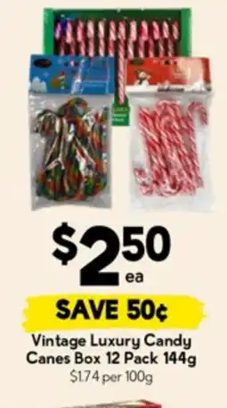 Drakes Vintage luxury candy canes box offer