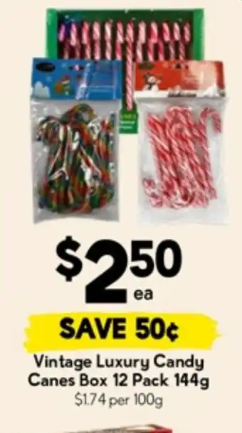 Vintage luxury candy canes box