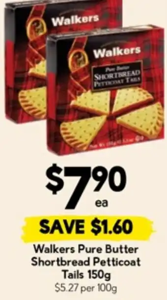 Walkers pure butter shortbread petticoat tails