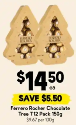 Drakes Ferrero Rocher Chocolate Tree T12 Pack offer