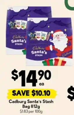Drakes Cadbury santa's stash bag offer