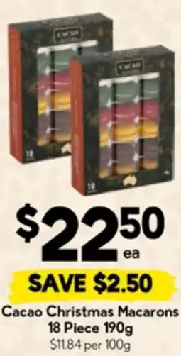 Drakes Cacao Christmas Macarons offer