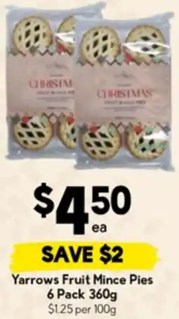 Drakes Yarrows fruit mince pies offer