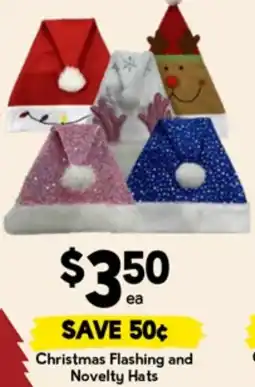 Drakes Christmas flashing and novelty hats offer