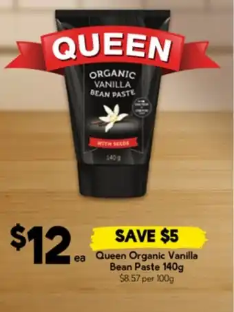 Queen organic vanilla bean paste