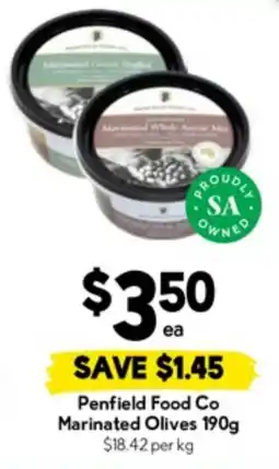 Drakes Penfield food co marinated olives offer