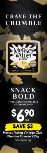 Drakes Mersey Valley Vintage Club Cheddar Cheese offer