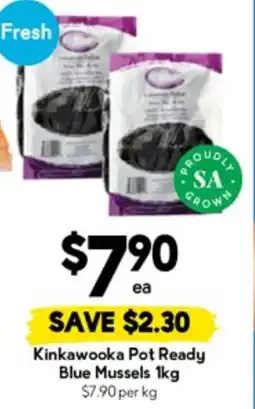 Drakes Kinkawooka Pot Ready Blue Mussels offer