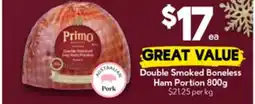 Drakes Double smoked boneless ham portion offer