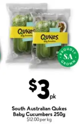 Drakes South australian qukes baby cucumbers offer