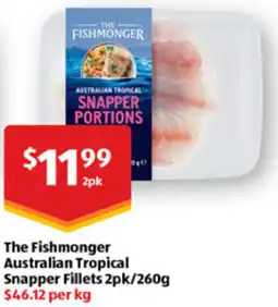 ALDI The Fishmonger Australian Tropical Snapper Fillets offer