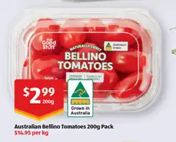 ALDI Australian Bellino Tomatoes offer