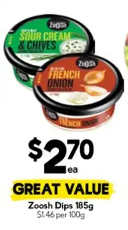 Drakes Zoosh Dips offer