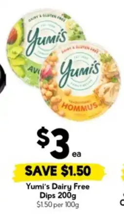 Drakes Yumi's Dairy Free Dips offer