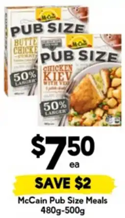 Drakes McCain Pub Size Meals offer