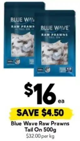 Drakes Blue Wave Raw Prawns Tail On offer