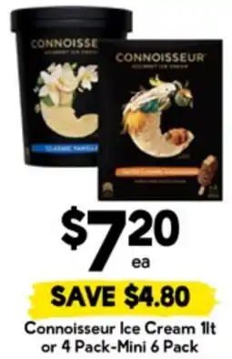 Drakes Connoisseur Ice Cream 1lt offer