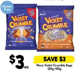 Drakes Menz Violet Crumble Bags offer