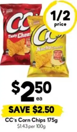 Drakes CC's Corn Chips offer