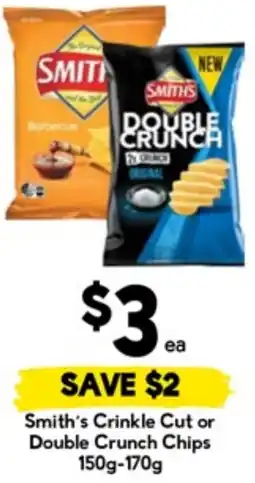 Drakes Smith's Crinkle Cut or Double Crunch Chips offer