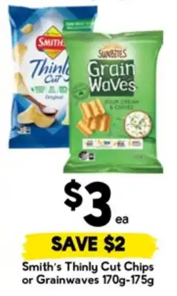 Drakes Smith's Thinly Cut Chips or Grainwaves offer