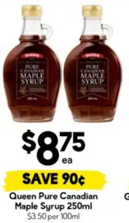 Drakes Queen Pure Canadian Maple Syrup offer