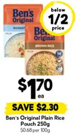 Drakes Ben's Original Plain Rice Pouch offer