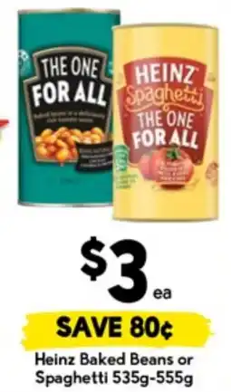 Drakes Heinz Baked Beans or Spaghetti offer