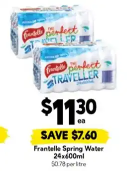 Drakes Frantelle Spring Water offer