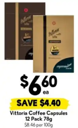 Drakes Vittoria Coffee Capsules offer