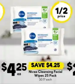 Drakes Nivea Cleansing Facial Wipes offer