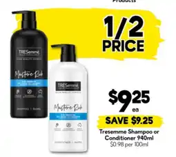 Drakes Tresemme Shampoo or Conditioner offer