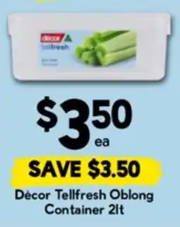 Drakes Décor Tellfresh Oblong Container offer