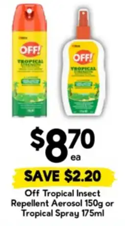 Drakes Off Tropical Insect Repellent Aerosol offer
