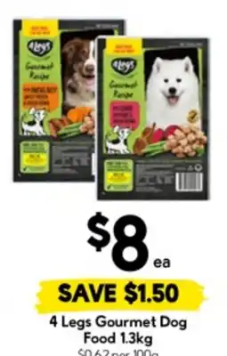 Drakes 4 Legs Gourmet Dog Food offer