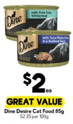 Drakes Dine Desire Cat Food offer