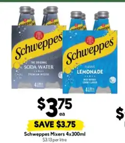 Drakes Schweppes Mixers offer