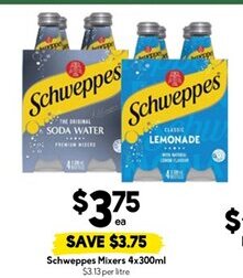 Drakes Schweppes Mixers offer