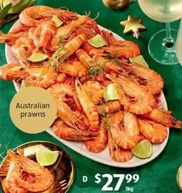 ALDI Fresh Cooked Australian Black Tiger Prawns offer