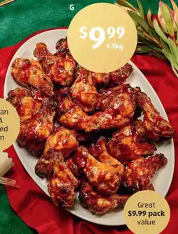 ALDI Fresh RSPCA Approved Chicken Drumettes with Spiced Cranberry and Orange Glaze offer