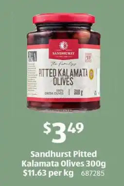 ALDI Sandhurst Pitted Kalamata Olives offer