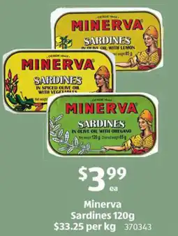 ALDI Minerva Sardines offer