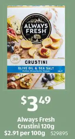 ALDI Always Fresh Crustini offer