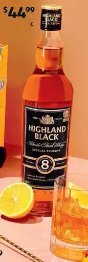 ALDI Highland Black Scotch Whisky offer