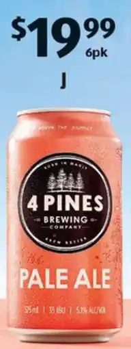 ALDI 4 Pines Pale Ale offer