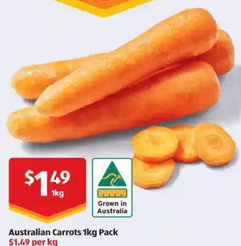 ALDI Australian Carrots offer