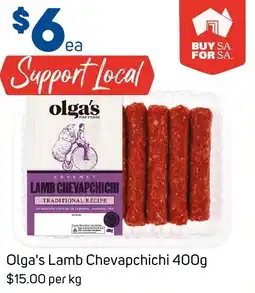 Foodland Olga's Lamb Chevapchichi offer